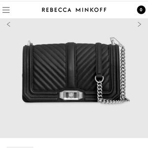 Rebecca Minkoff Chevron Quilted Love Crossbody